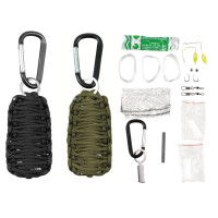 Survival-Set Parachute Cord von MFH in schwarz und oliv