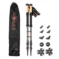 Rothwild Wanderstoecke Trekkingstoecke Carbon 105-135 cm...