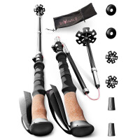 Rothwild faltbare Wanderstoecke Trekkingstoecke Alu NEU...