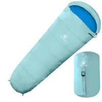 NORDBAER Ultraleichter Kinderschlafsack in aqua splash