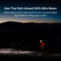 BioLite Stirnlampe Dash 450 grau