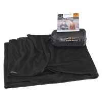 COCOON Reisedecke Merino Wolle / Seide schwarz