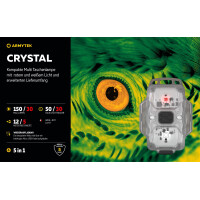 Armytek Crystal Stirnlampe, Lichtfarbe weiß und rot
