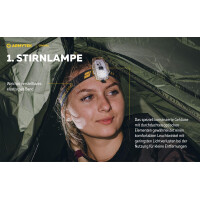 Armytek Crystal Stirnlampe, Lichtfarbe weiß und rot