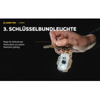 Armytek Crystal Stirnlampe, Lichtfarbe weiß und rot