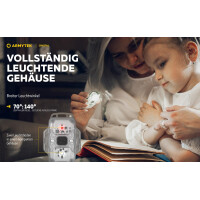 Armytek Crystal Stirnlampe, Lichtfarbe weiß und rot