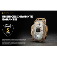 Armytek Crystal Stirnlampe, Lichtfarbe weiß und rot